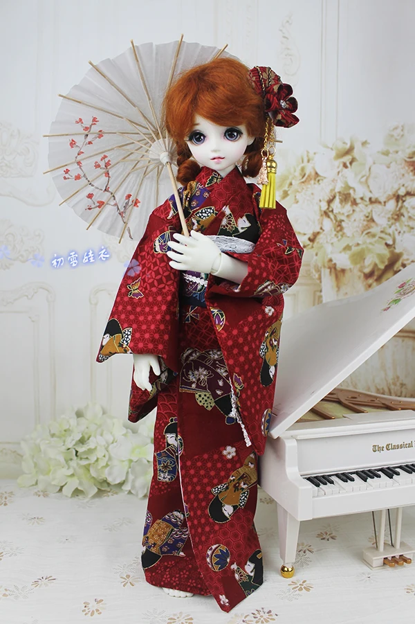 Фото 1/6 1/4 1/3 BJD японское кимоно юката наряд для BJD/SD YOSD MSD SD13 аксессуары для одежды для девочек не входят куклы и другие E2500 №4