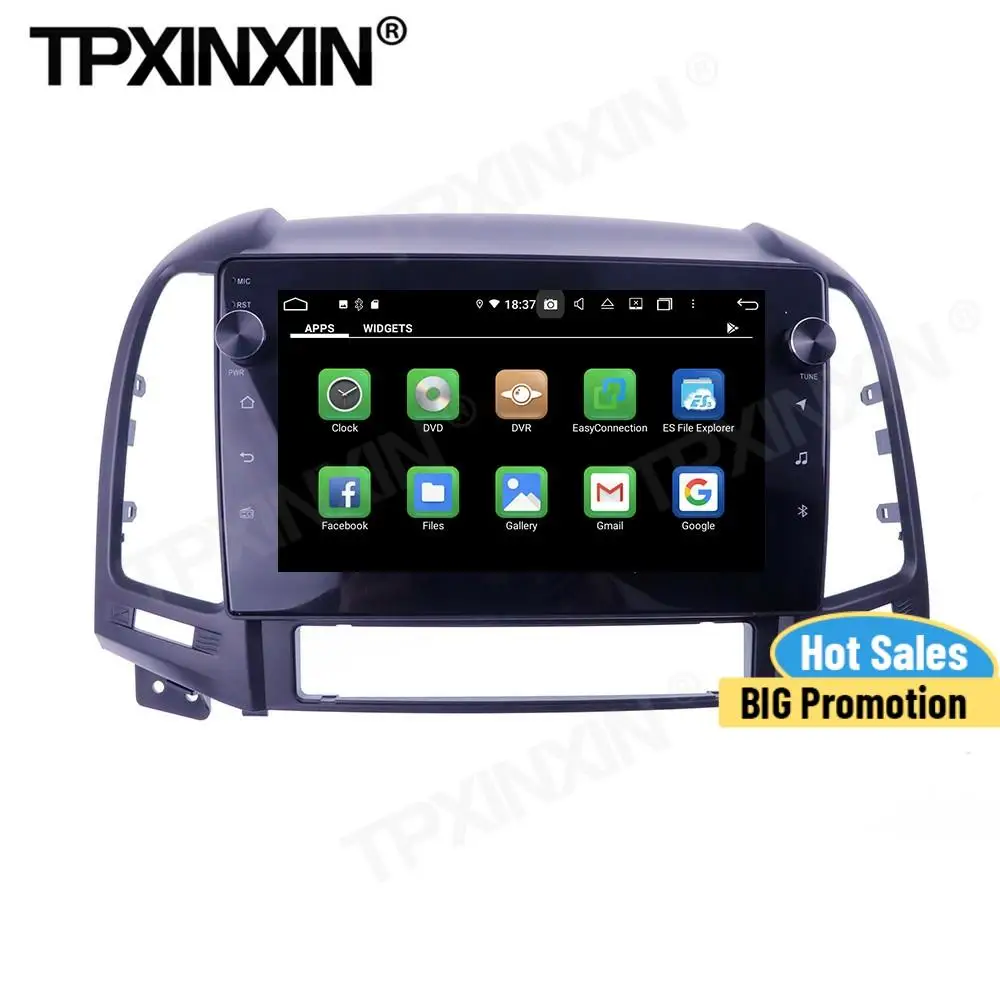 Автомагнитола Carplay, 2 Din, приемник, Android для Hyundai Santa FE IX45 2006 2007 2008 2009 2010 2011 2012, GPS-плеер, автомобильный аудиоплеер