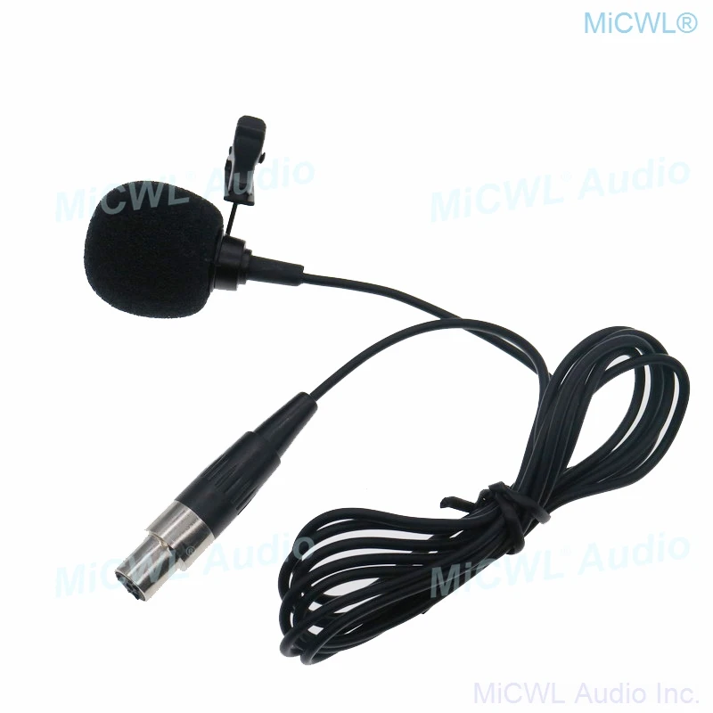 Фото Кардиоидный микрофон с зажимом для галстука для Shure SLX ULXD URD SLXD PGX QLXD UR BeltPack Mini TA4F Lavalier Mike №2