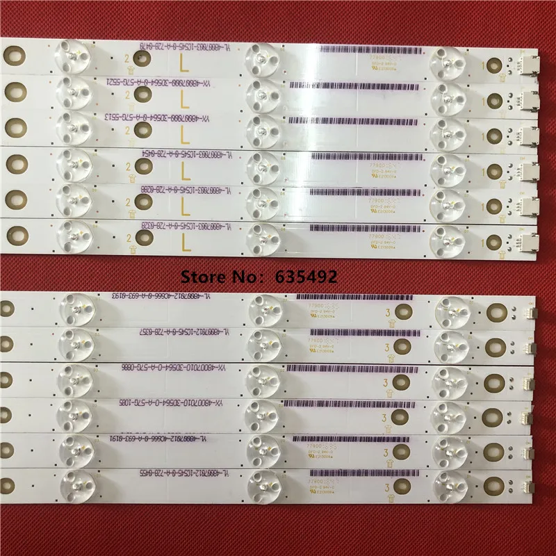 Фото Новые 5 комплектов светодиодных лент для LB48007 LB48015 GJ-DLEDII P5-480-D611-V6-L/R LE48D1452/20 48PFG5100 48PFG5000 48PFT4100 48HFL5130/T3 №3