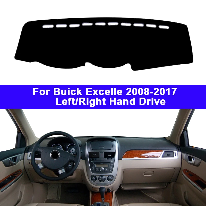Чехол на приборную панель автомобиля DashMat, накидка на ковер для Buick Excelle 2008 2009 2010 2011 2012 2013 2014 2015 2016 2017 RHD LHD солнцезащитный козырек