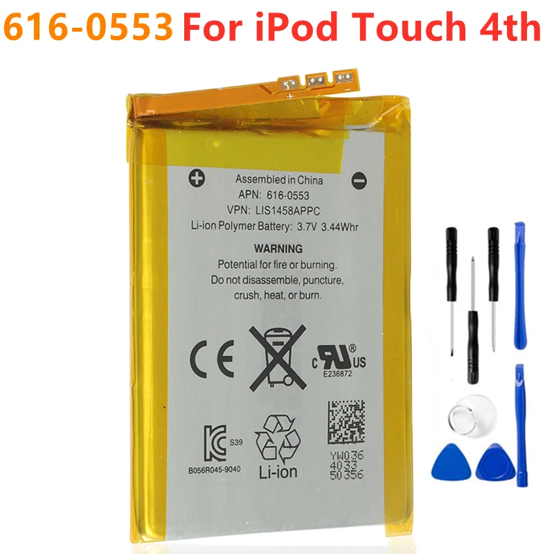 616-0553 / LIS1458APPC внутренний литий-полимерный Сменный аккумулятор для iPod Touch 4-го поколения 4 4g 616-0552 + Бесплатные инструменты