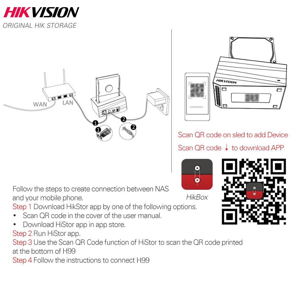 Hikvision NAS частный облачный совместный сетевой подключенный сервер хранения для домашней поддержки HDDSSD 2,53,5 дюймов 12 ТБ макс. (art.: 3920b839e7bbc) - 3920b839e7bbc