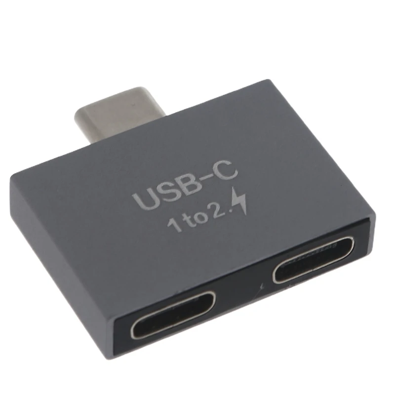 Переходник с USB C «папа» на Dual USB C «мама»