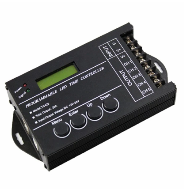 Фото Программируемый контроллер времени NL502 TC421 TC420 TC420SJ DC12V-24V 5-канальный общий выход 20A общий анод для аквариума светодиодная лента №3