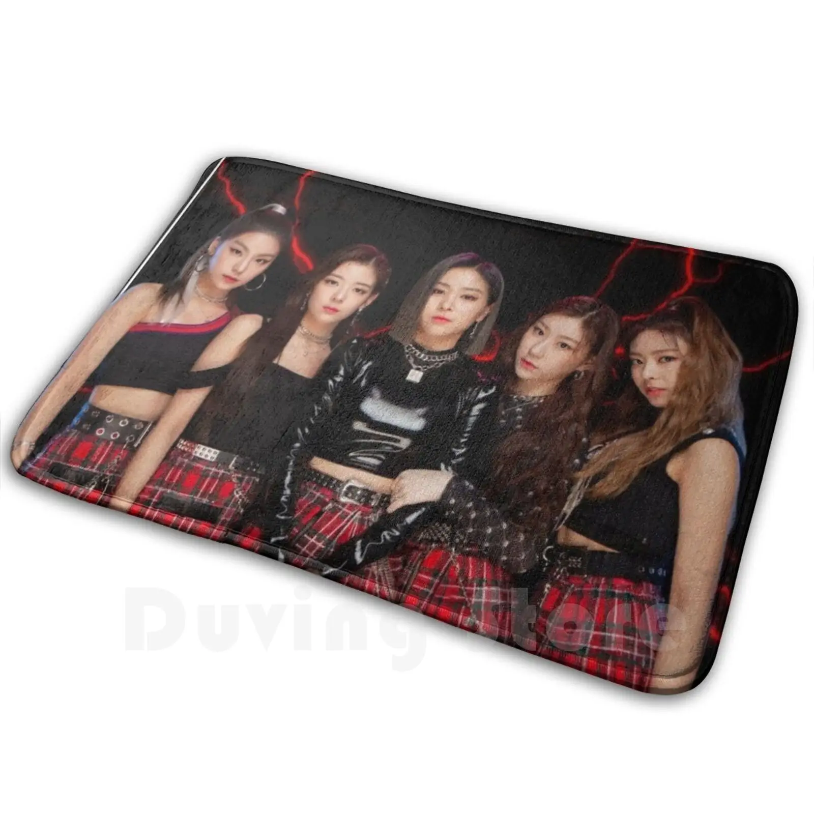 Винтажный Мягкий Нескользящий Коврик Itzy, коврик, подушка, ковер Itzy Midzy, корейский Ретро-корейский стиль Ryujin Kpop, Yuna Band Girls Group, Lia Loona