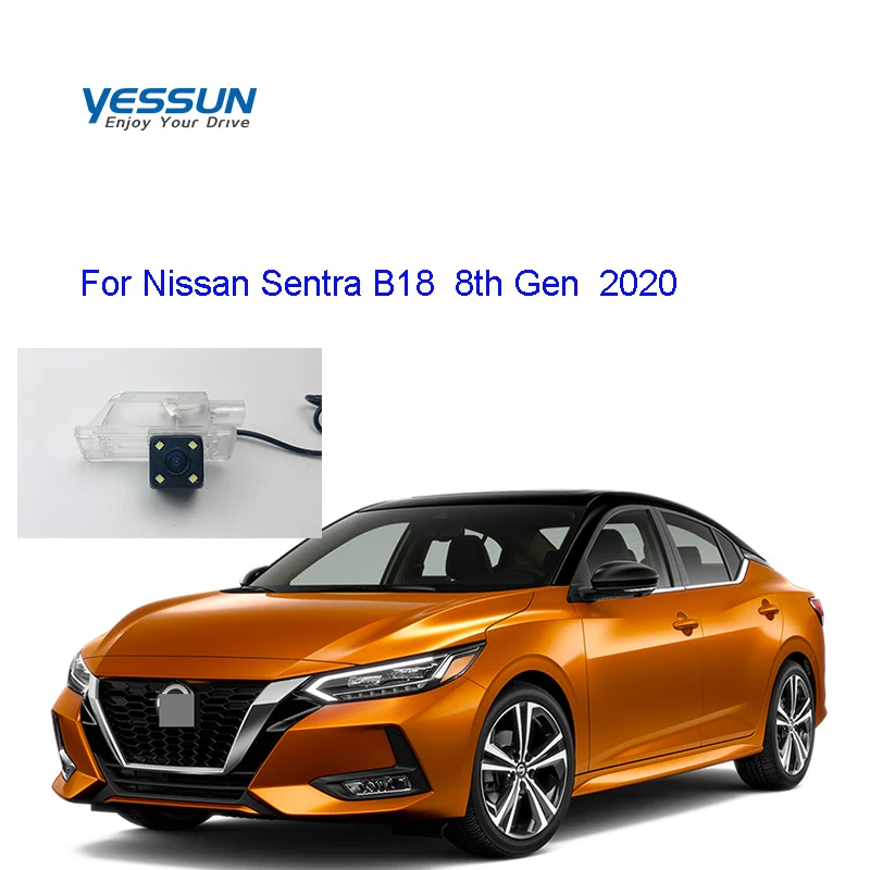 HD камера заднего вида для Nissan Sentra B18, 8-го поколения, 2020, CCD, камера заднего вида для автомобильного номерного знака