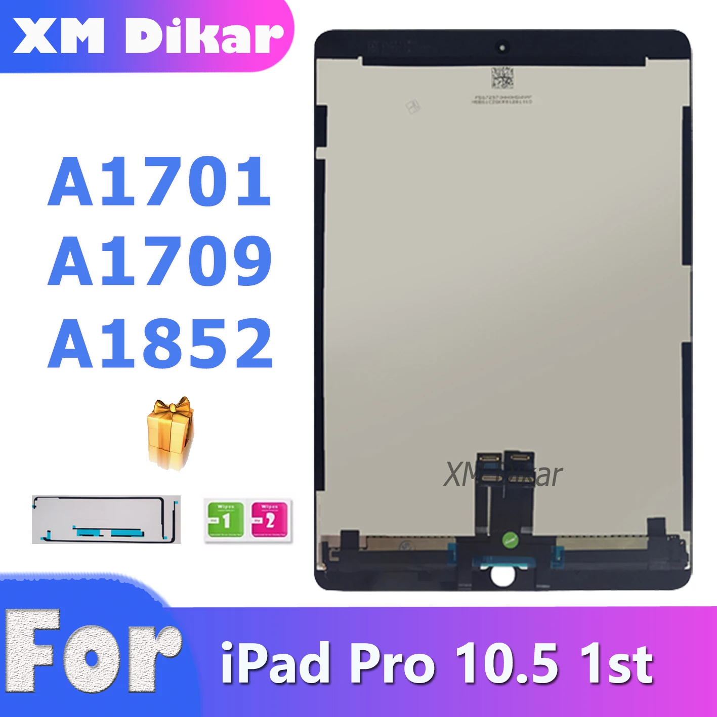 LCD для iPad Pro 10,5 A1701 A1709 LCD дисплей кодирующий преобразователь сенсорного экрана в сборе замена оригинального качества с клеем (art.: 3920b98d25aa7) - 3920b98d25aa7