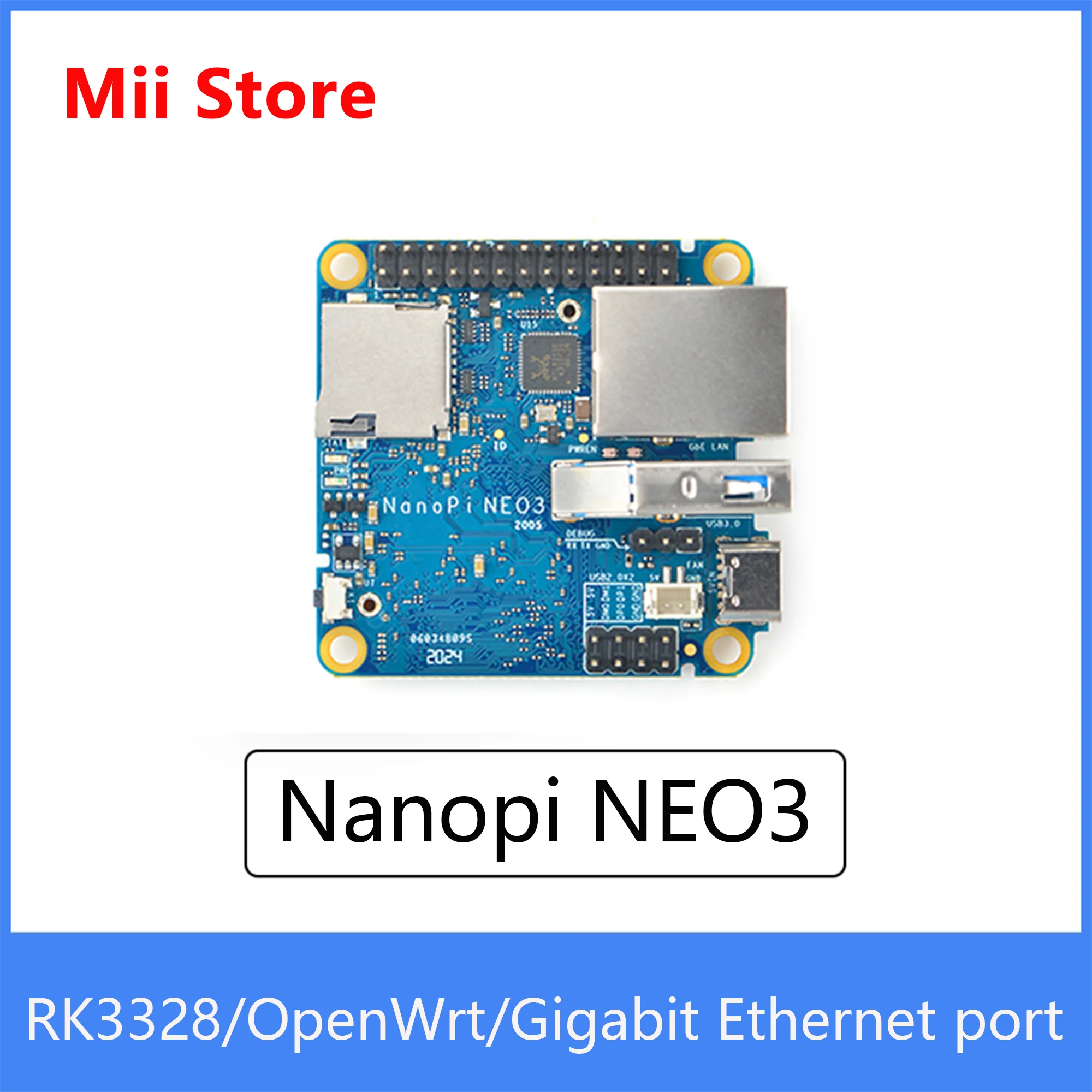 FriendlyElec NanoPi NEO3 1 ГБ/2 ГБ DDR4 RK3328 Cortex A53 четырехъядерный 64-bi поддержка Linux Ubuntu core обновление Nanopi NEO2