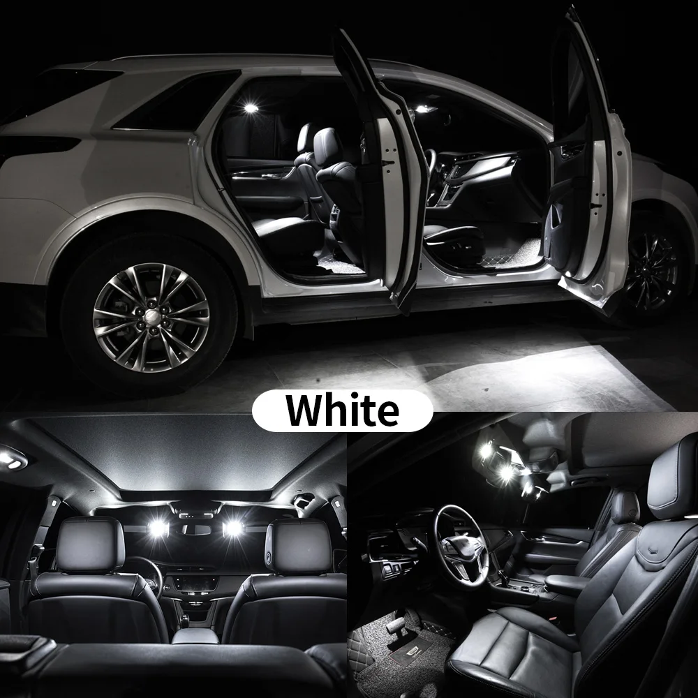 Фото 21 шт. автомобильные аксессуары для Toyota Tundra 2014 2015 2016 2017 2018 2019 2020 2021 светодиодная лампа багажника внутренняя купольная карта дверной светильник комплект №4