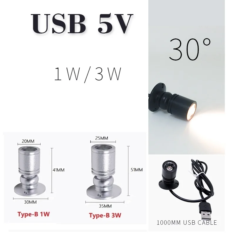Фото Светодиодный USB-светильник etrnLED 5 В, портативный фонарь для винного шкафа, кухни, ювелирных изделий, ярсветильник ильник с переключателем 1 Вт... №4