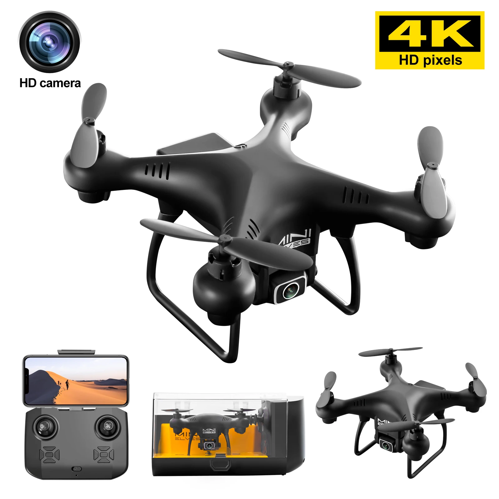 Фото Мини-Дрон XKJ KY908 с камерой 4K, Wi-Fi, FPV №2