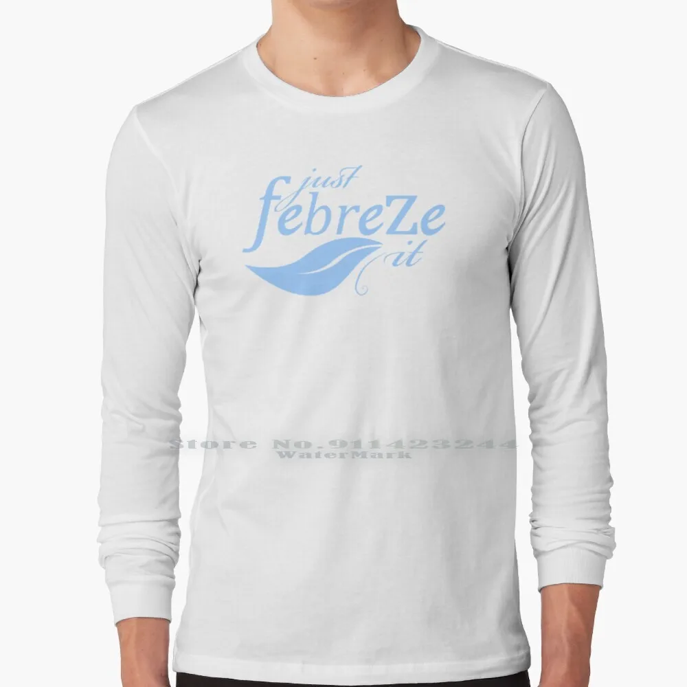 Фото Футболка Just Febreze It из 100% хлопка, смешная Веселая белая футболка с коротким рукавом и юмористическим рисунком, подарок №3