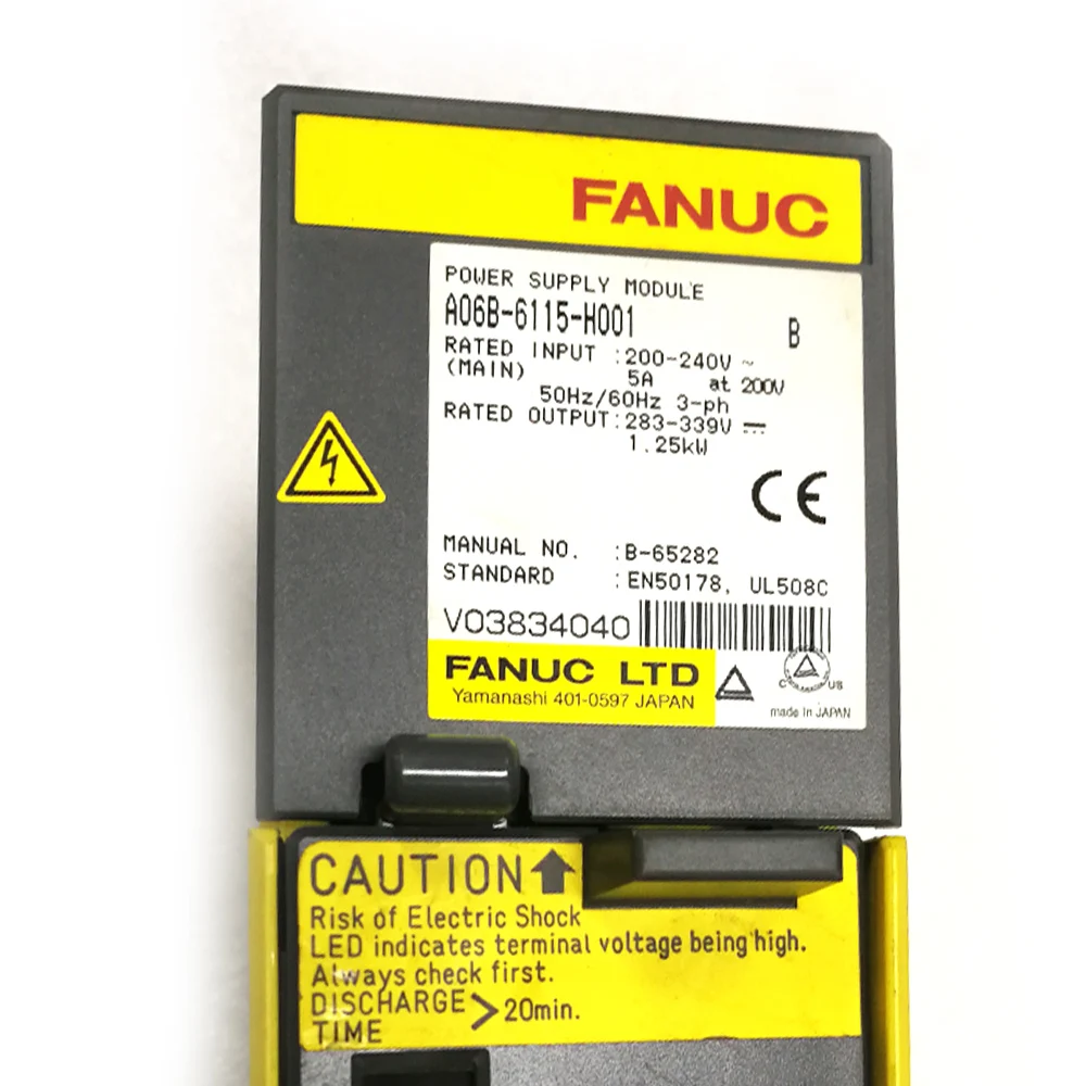 Фото A06B-6115-H001 Модуль питания Fanuc для контроллера ЧПУ протестирован в порядке A06B6115H001 №2