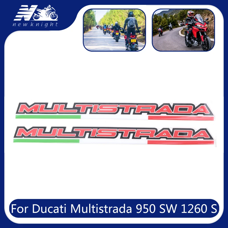 Наклейка на бак мотоцикла Ducati Multistrada 950 SW 1260 S Enduro, 3D наклейка на корпус, наклейка на боковую панель, защитная эмблема обтекателя