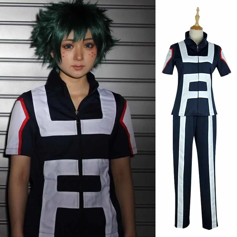 Костюм для косплея из аниме «Моя геройская Академия», Bakugou Katsuki/Iida Tenya/Todoroki Shouto, спортивная одежда с топом и брюками