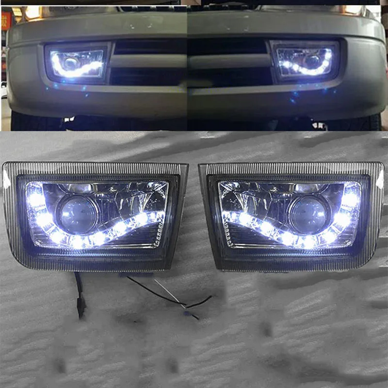 Подходит для Toyota Land Cruiser Prado LC90 1998-2002 2 шт./компл. светодиодный объектив DRL бампер туман светильник