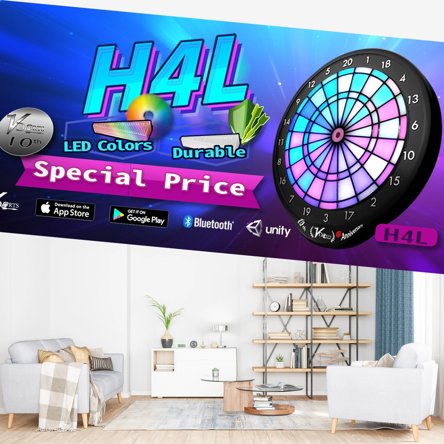 Vdarts H4l/H4 Global Bluetooth Networking Светящийся электронный дартс Профессиональный мягкий безопасный дартс-машина