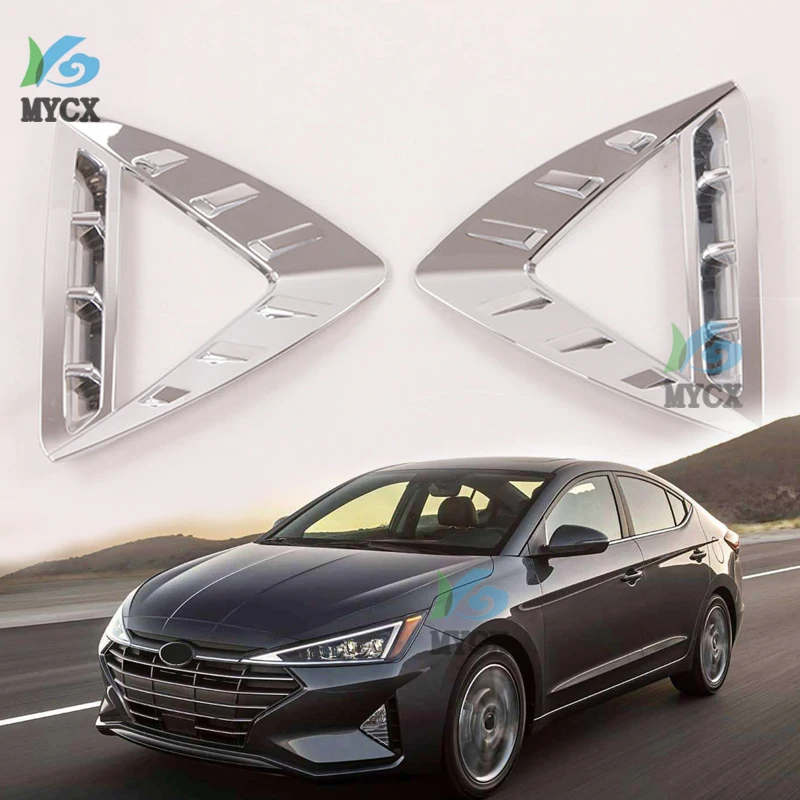 Лидер продаж для Hyundai Elantra 2019 2020, декоративная рамка передней противотуманной фары, специальная противотуманная фара, прожектор, противотуманная фара, Декоративная полоса