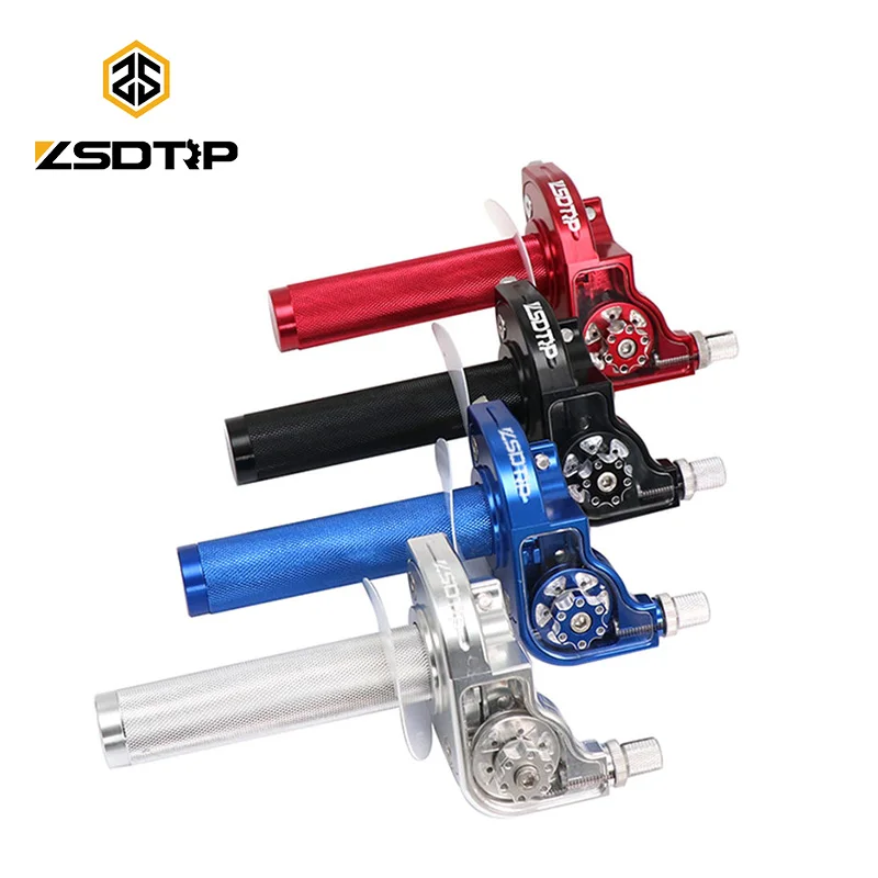 ZSDTRP CNC алюминиевый мотоцикл 22 мм ручки дроссельной заслонки Settle Twist газовая Ручка Дроссельной заслонки для Kawasaki Yamaha Dirt Pit Bike Универсальный