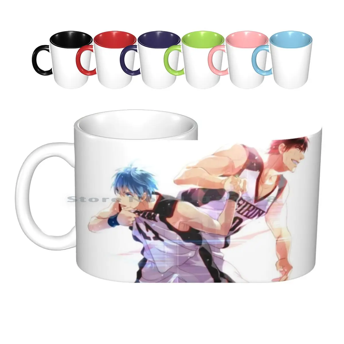 Керамические кружки Kuroko без корзины, кофейные чашки, Кружка для молока и чая, кружка Kuroko без корзины, Аниме Манга Kuroko No Basuke Kurokos, баскетбольны...