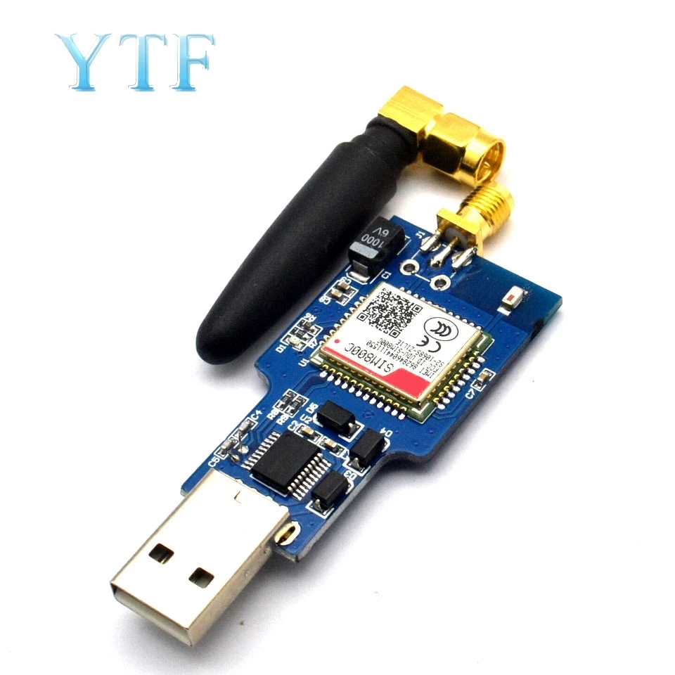 USB к GSM последовательный порт GPRS SIM800C модуль с Bluetooth компьютерным управлением вызова