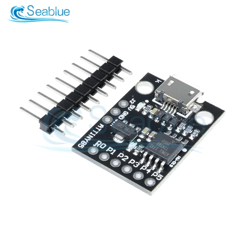 Интерфейс Micro USB ATTINY85, модуль программатора, макетная плата, контакты ввода-вывода для Arduino I2C USB ATTINY85-20PU, печатная плата