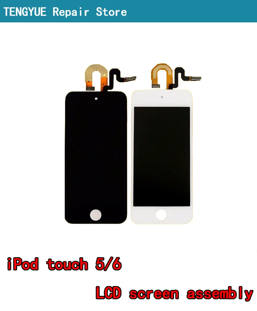 Оригинальный ЖК-дисплей для iPod touch 5, 6, 7, ЖК-дисплей кодирующий преобразователь сенсорного экрана в сборе, бесплатный инструмент, клей для iPod ...