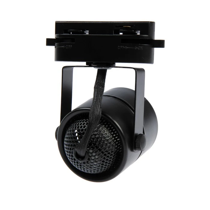 Фото Трековый светильник Luazon Lighting под лампу Gu5.3, круглый, корпус черный №2