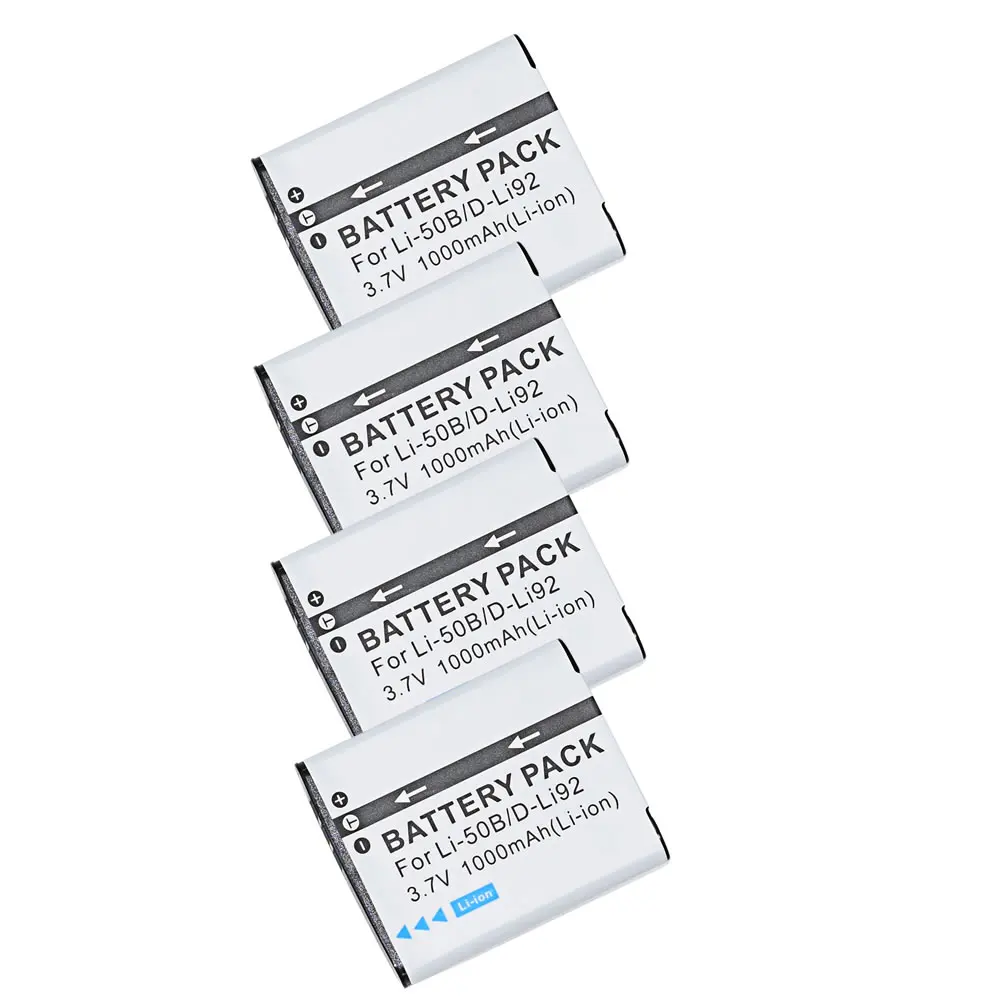 Yidabusiness 4 шт. аккумулятор для цифровой камеры Olympus SP-720UZ SP-800UZ SP-810UZ VR340 VR350