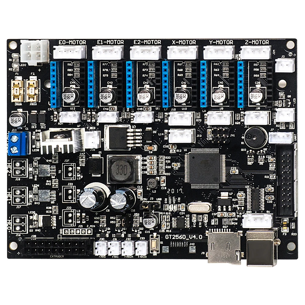 GEEETECH GT2560 V4.0 материнская плата Новая версия используется для A10, A10M, A10T, A20, A20M и A20T 3D принтеров (art.: 3920b36239154) - 3920b36239154