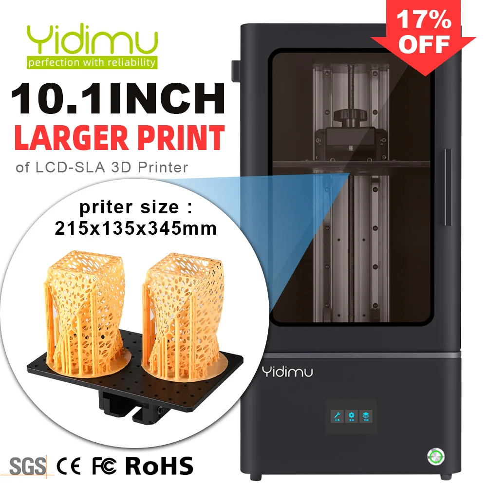 3D принтер Yidimu Falcon Max, супер большой полимерный 3D-принтер, 15,6 дюймов, ЖК-дисплей, матрица Drucker, УФ 3D машина, SLA/LCD принтер