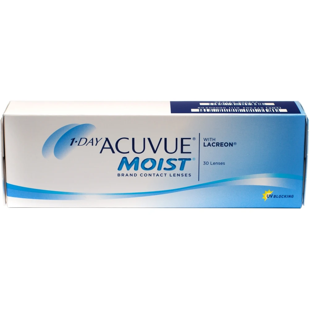 Контактные линзы 1-Day Acuvue Moist, 30 шт в упаковке