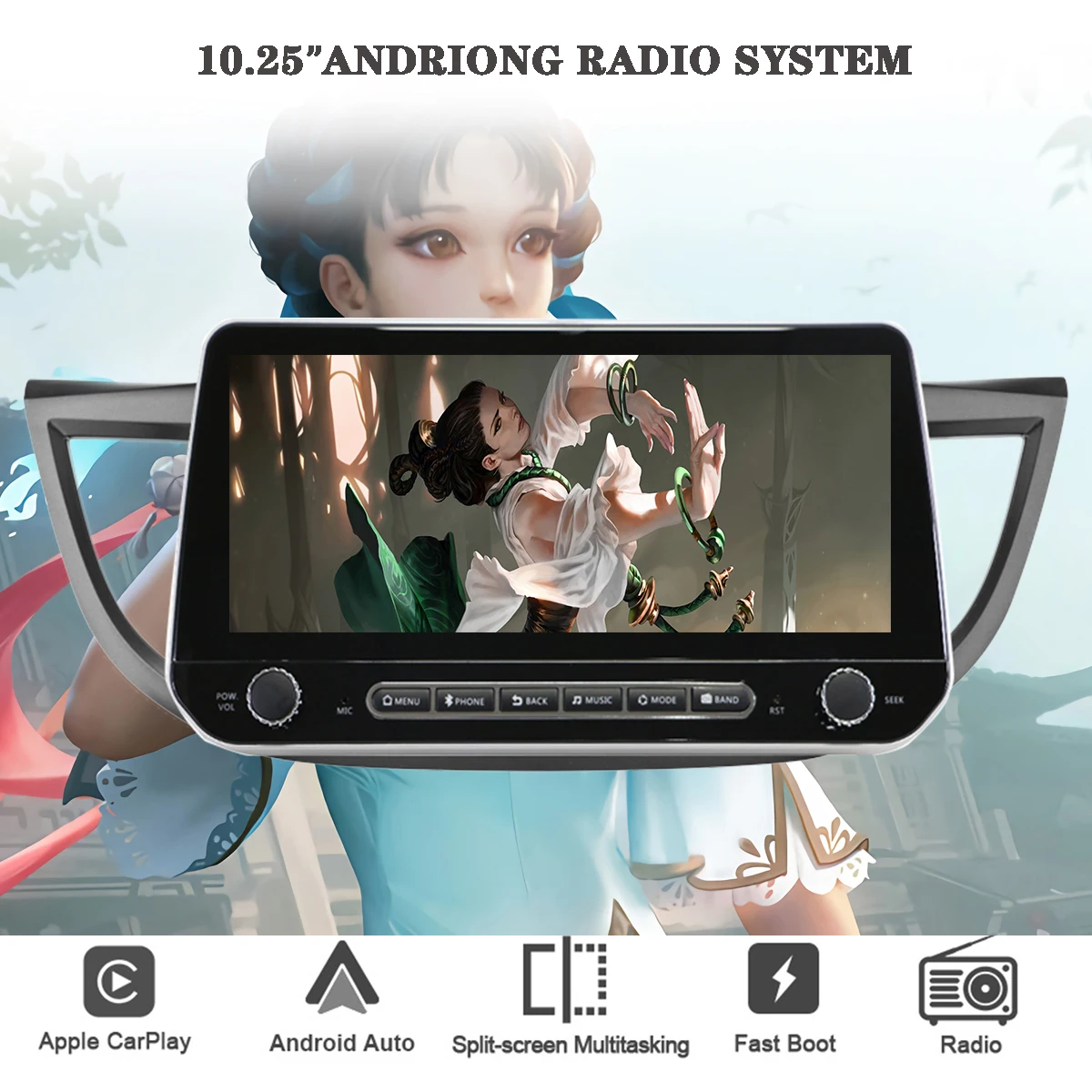 8G + 256G 8-ядерный Android 11 для Honda CRV CR-V 2011-2016 автомобильное Авторадио GPS навигатор ПК планшет DVD стерео аудио MP5 HU Разделенный экран