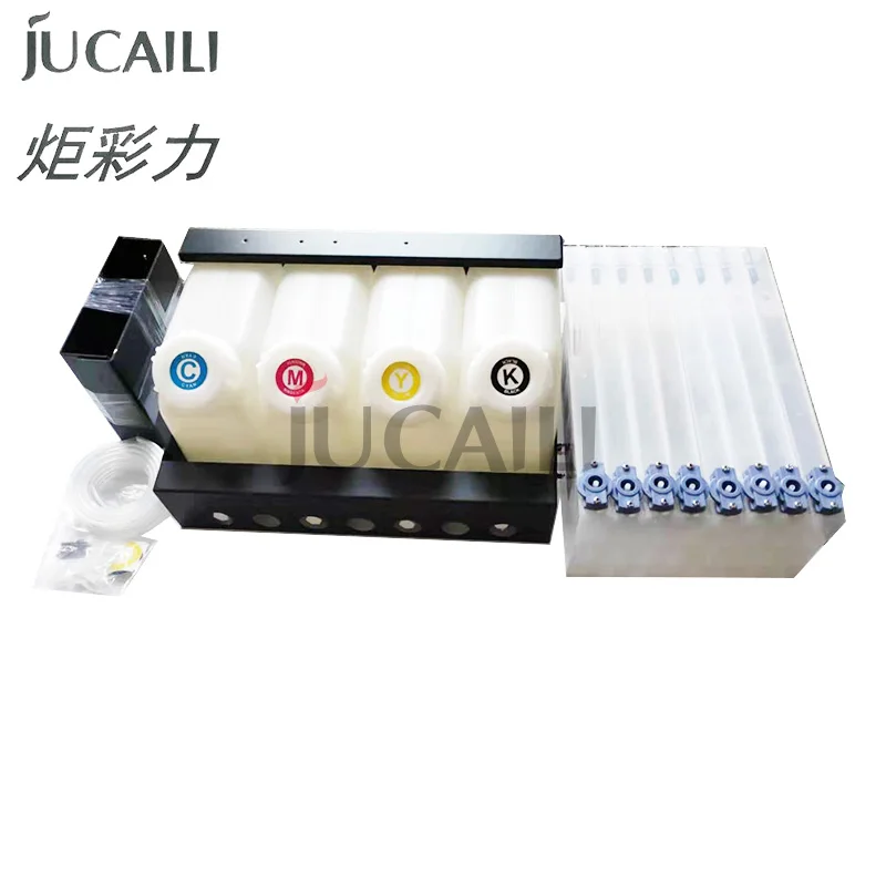 Jucaili 1 комплект масовой системы чернил для Roland VS640 VS420 VS540 MIMAKI Mutoh, система подачи чернил Ciss, 4 резервуара + 8 комплектов картриджей