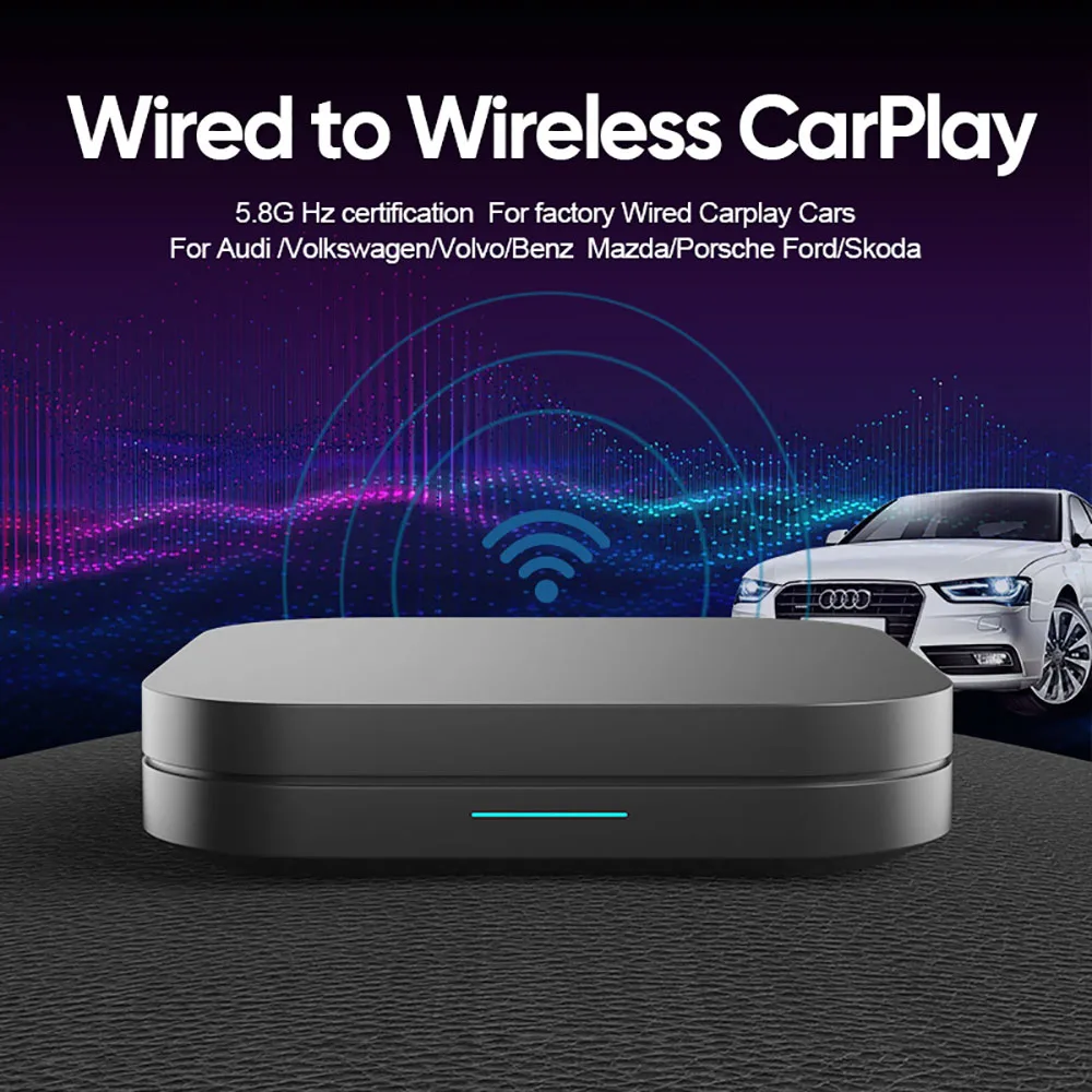Новый USB-адаптер JIUYIN для проводного и беспроводного Carplay для Audi Benz Mazda Porsche Volkswagen Volvo Ford Citroen Honda Nissan Haval
