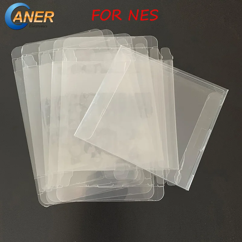 Ganer горячая распродажа 20 шт./лот для NES Box прозрачная пластиковая коробка защитные рукава для видеоигр в коробке