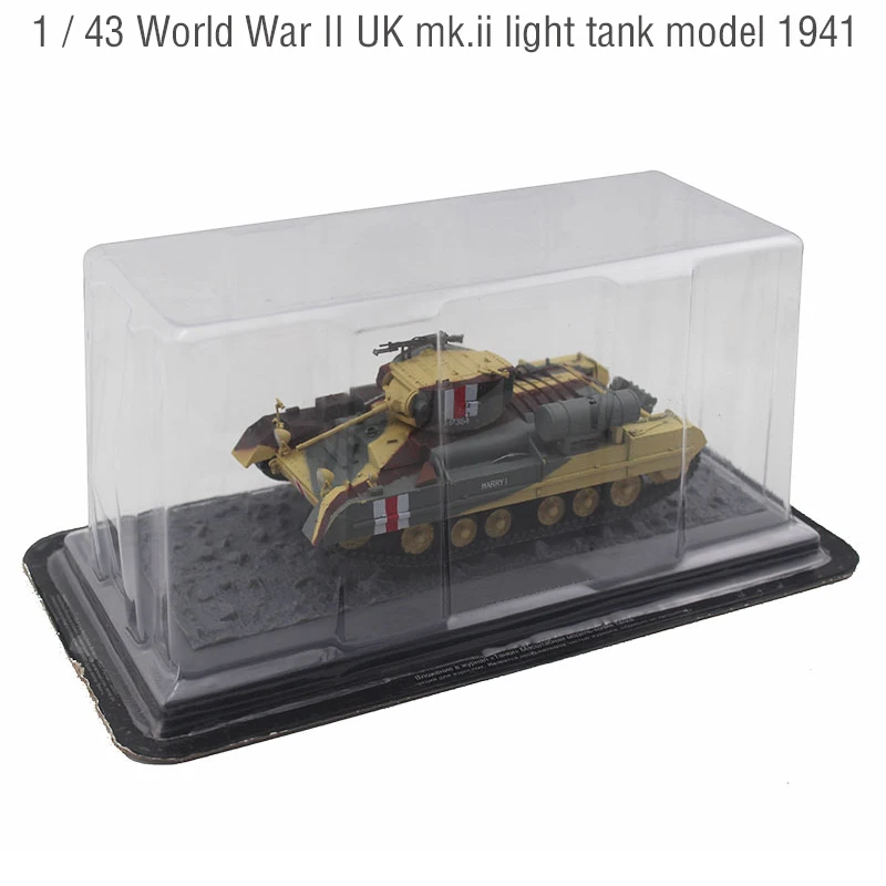 1/43 Британская Валентина Mk.II 1941 Модель легкого танка Модель изделия из сплава