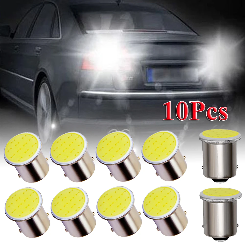 Фото SUHU 10 шт белая 1156 BA15S P21W светодиодная автомобильная лампа 1156 COB 12 SMD 12 В Светодиодная лампа автомобильный сигнал задний поворот тормоз стояноч... №3