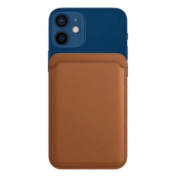 Чехол для сотового телефона Apple iPhone Leather Wallet with MagSafe, коричневый
