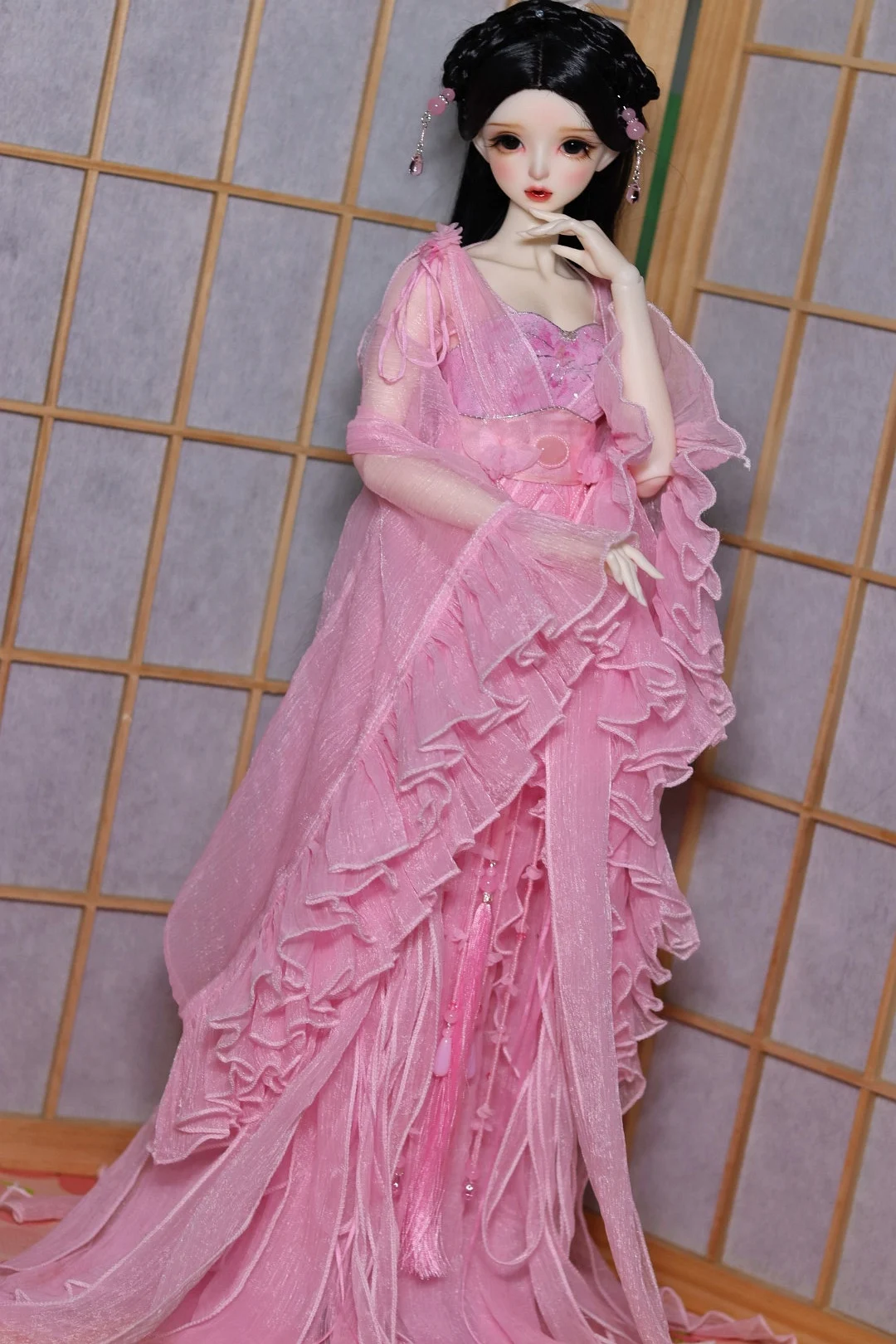 Фото 1/4 1/3 весы BJD одежда древний костюм Hanfu Fairy Dress комплект одежды для BJD/SD MSD SD13 аксессуары для кукол Big Girl C1088 №2
