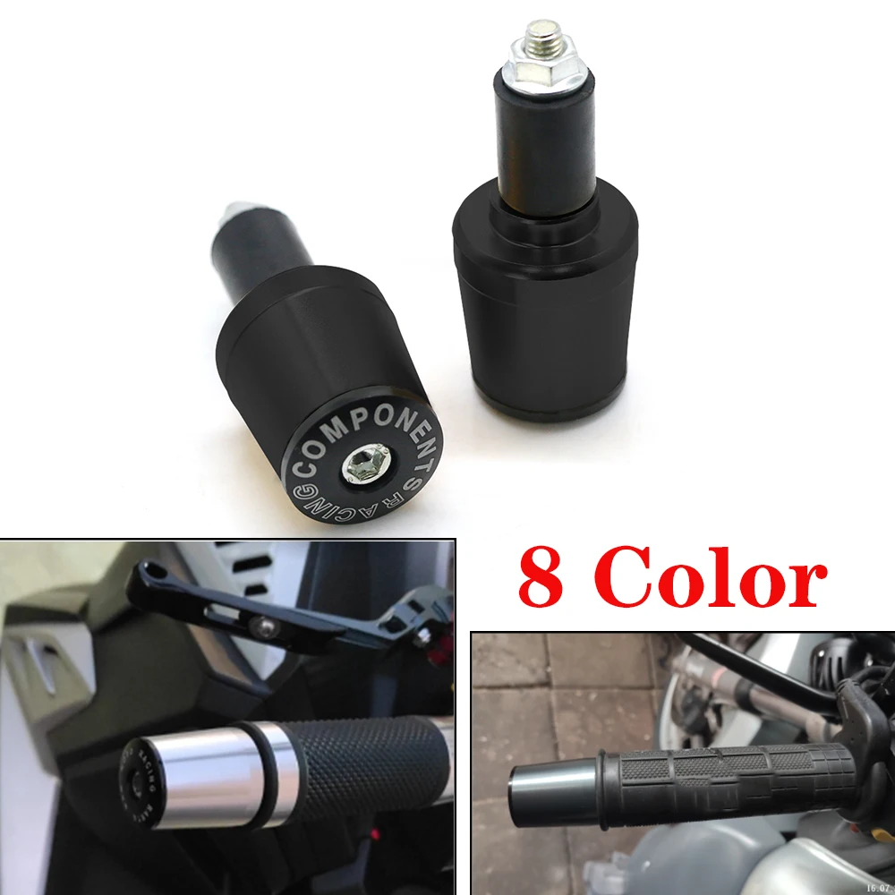 7/8 ''22mm CNC Универсальный мотоцикл ручки конец ручки шапочка для волос концы вилки для Honda Yamaha Suzuki Ducati BMW Kawasaki