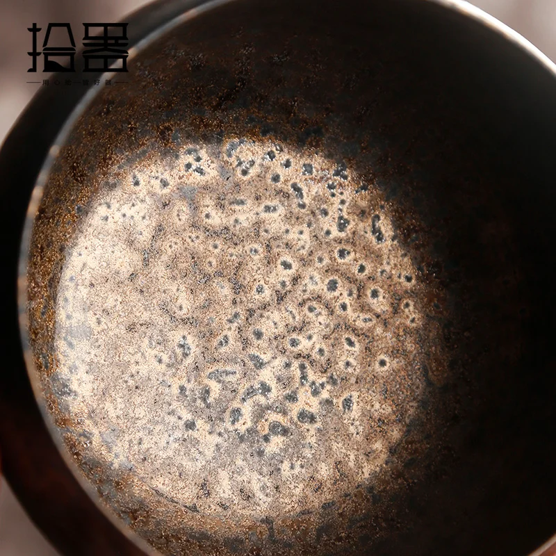 Фото Грубая керамическая чашка для воды, чашка для промывки чая Jianshui, бытовой набор для промывки чая, аксессуары, ведро для остатков чая, маленька... №5
