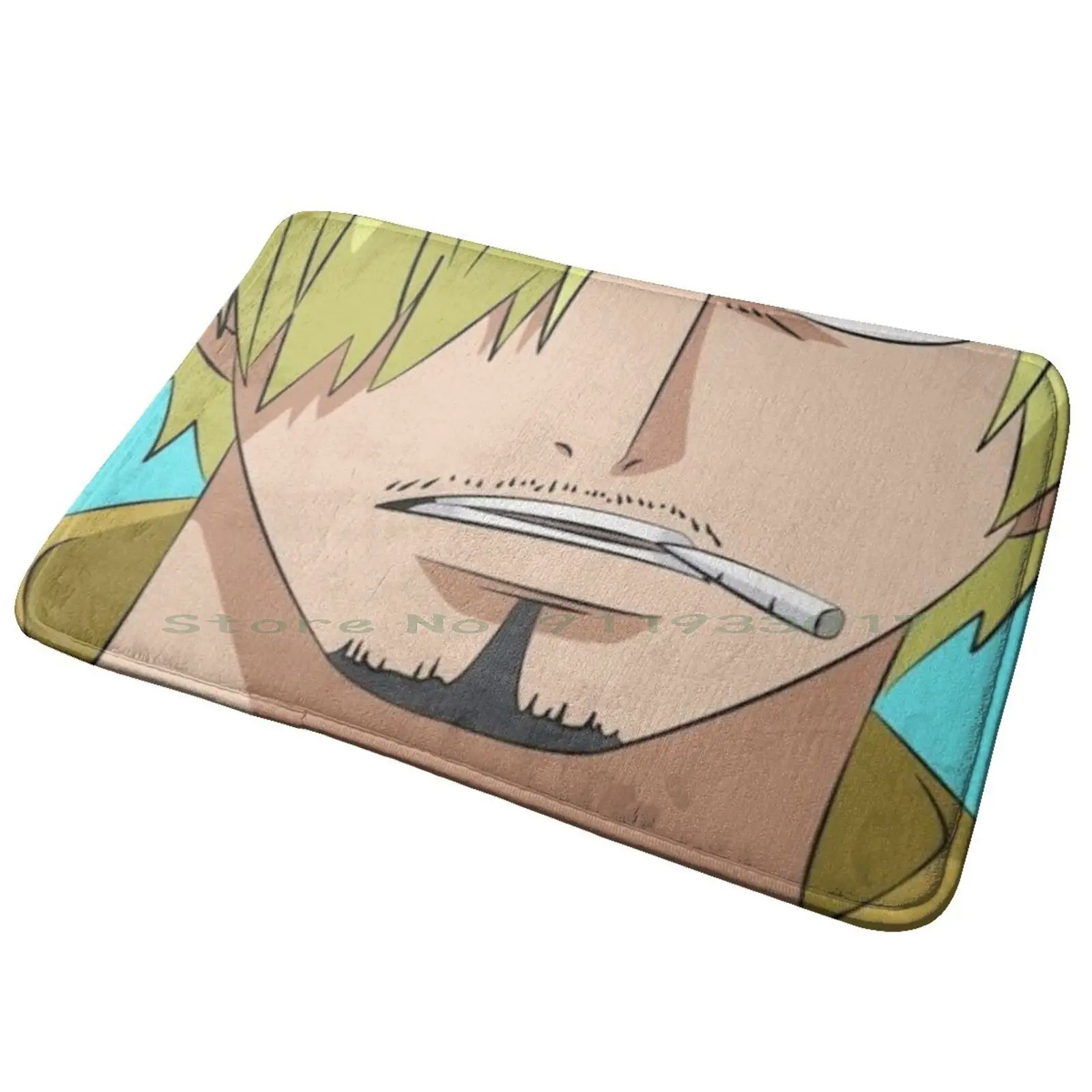 -Маска Sanji, коврик для входной двери, коврик для ванной, ковер для манги, сшэнен, нескользящий, для спальни, кухни, коврик для ног, напольный ковер