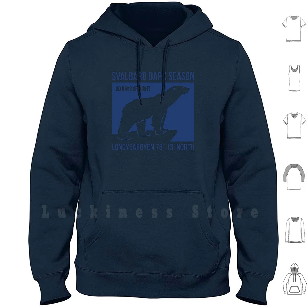 Толстовки Svalbard с изображением Северного света, Svalbard, темный сезон, моркетиден, Северное освещение, Аврора