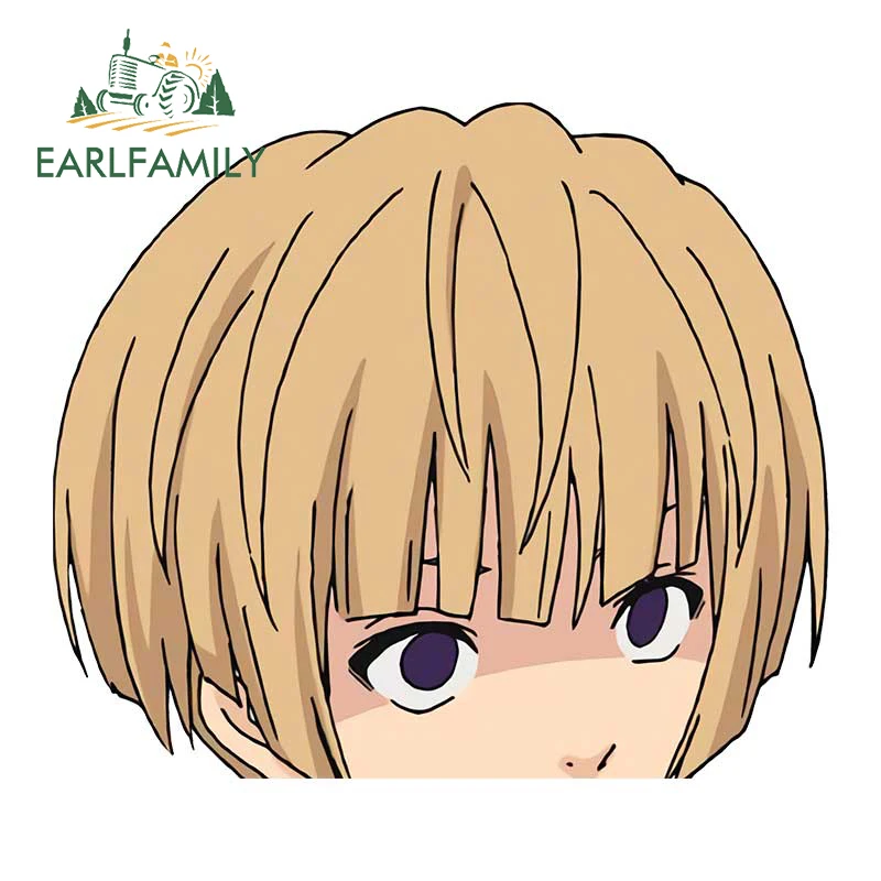EARLFAMILY 13 см x 11,3 см для Saiki Kusuo Peek RV Автомобильная наклейка s Campervan наклейка аниме Водонепроницаемая устойчивая к царапинам наклейка на лобовое стекло