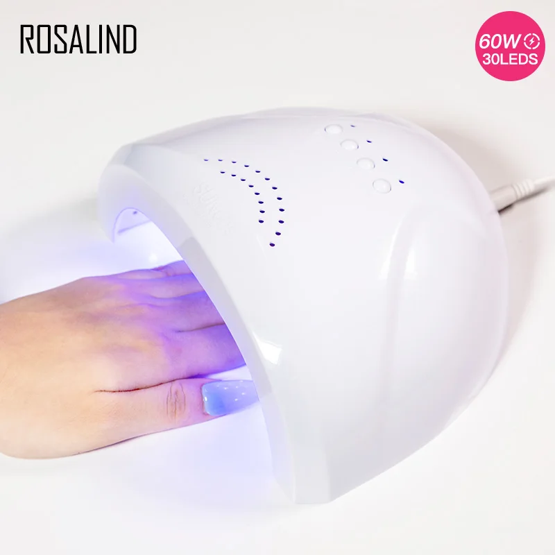 Сушилка для ногтей ROSALIND, лампа для сушки ногтей, лампа для УФ-лампы, USB, для всех видов маникюра, гель-лака, профессиональное оборудование, инструменты для дизайна ногтей