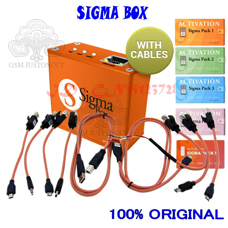 Новая оригинальная коробка Sigma Box с 9 кабелями с активацией Pack1 + Pack2 + Pack3 + Pack4 + Pack5, новое обновление для huawei.