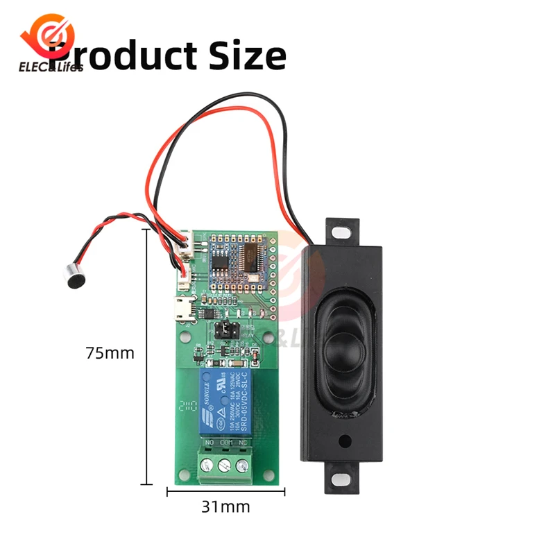 Фото HLK-V20 Модуль управления интеллектуальным распознаванием голоса IIC I2C UART SPI PWM Беспроводной интеллектуальный контроллер Свы пробуждения №2