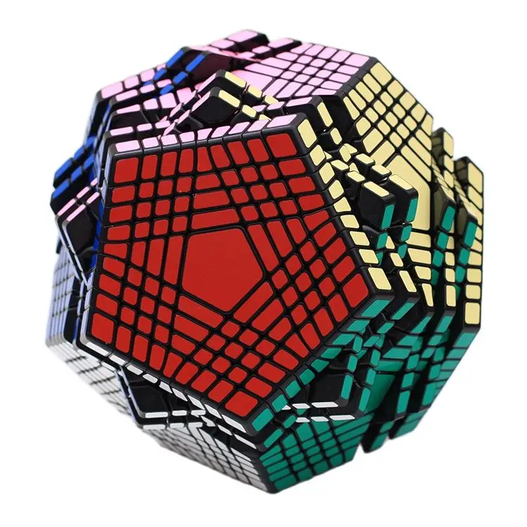 Фото High Challenge Shengshou Petaminx Cube Black 9x9 Волшебная головоломка Twist 9x9x9 Cubo Magico Профессиональные развивающие детские кубики Игрушки №2